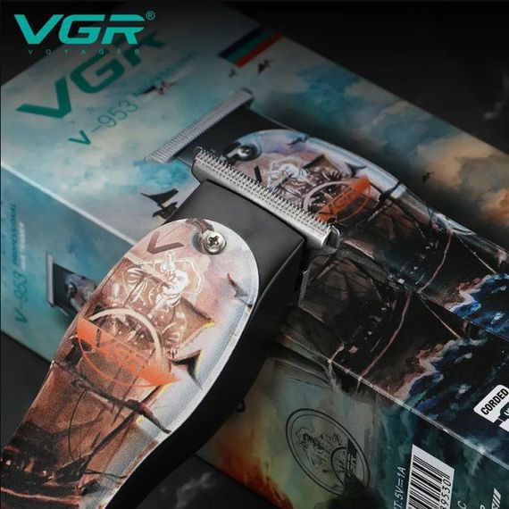 Професійний триммер для стрижки волосся та бороди VGR V-953 YB-413 з насадками | Зображення 4