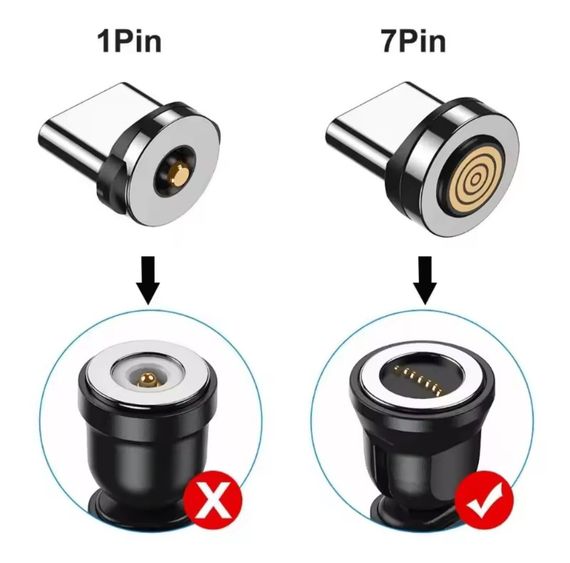 7-контактний магнітний конектор Type-C для швидкого заряджання та передавання даних | Зображення 4