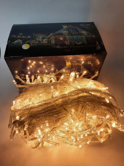 УЦЕНКА! Гирлянда светодиодная 800 LED шампань прозрачный провод (Плохая упаковка 3006) | Зображення 3
