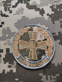 Шеврон "Повітряні сили" / сірий кант