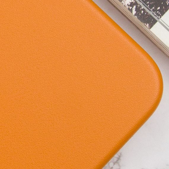 Кожаный чехол Leather Case (AAA) with MagSafe and Animation для Apple iPhone 13 (6.1") | Зображення 2