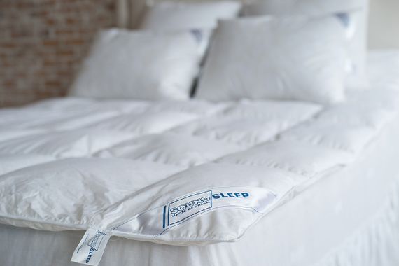 Одеяло SoundSleep Zero gravity пуховое зимнее 90% серый пух 155х210 см 1000г (91688238) | Зображення 4