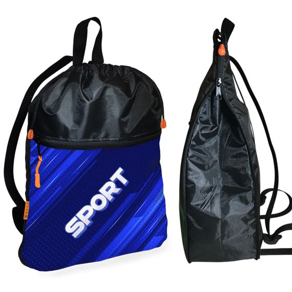 Рюкзак-мішок для взуття, спортивної форми Sport дитяча сумка для змінки з розширювачем (01408)