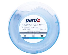 Зубна нитка та щітка, суперфлос paro® BRUSH’n FLOSS, 20 x 15 см