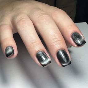 Гель-лак для нігтів Bee Nails 26D котяче око 24 (чорний) 8мл