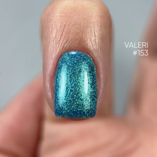 Гель-лак Valeri 153 "Лазурна казка" 6мл