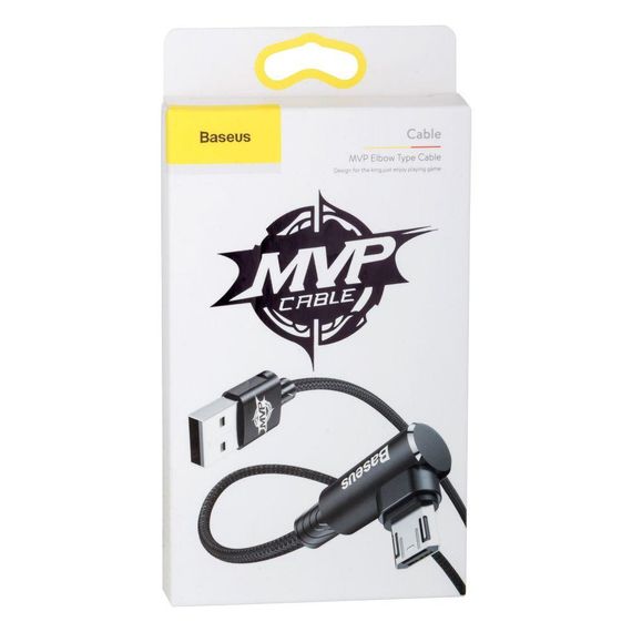 Кабель USB Baseus USB to Micro 2A CAMMVP-A Колір Чорний, 01 | Зображення 1