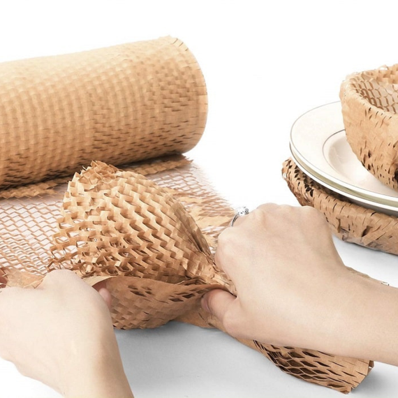 Cотовая крафт-бумага PaperPack, рулон - 42 см х 50 м, коричневая | Зображення 3