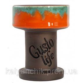 Чаша для кальяна Gusto Bowls Rook Glaze Orange/Green