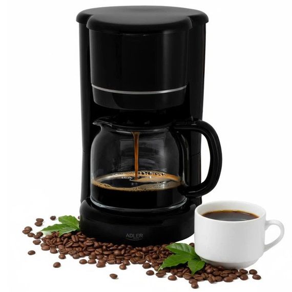 Кавоварка крапельна Adler AD 4383 black, 1.5Л, 900Вт BF-72 | Зображення 1