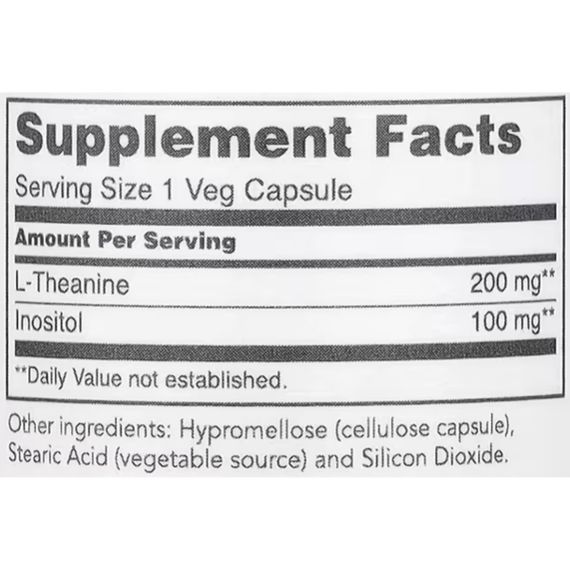 Теанін Protocol for Life Balance L-Theanine 200 mg 60 Veg Caps | Зображення 1