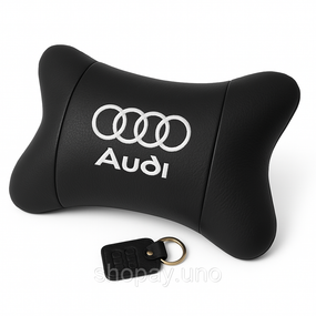 Подушки-подголовники для салона автомобиля Audi, Подушка для машины под шею, Подарок подушка дорожная KW-91