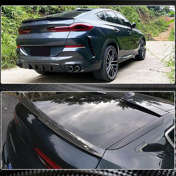 Спойлер кришки багажника Карбон V1 для BMW X6 G06 2019- рр | Зображення 3
