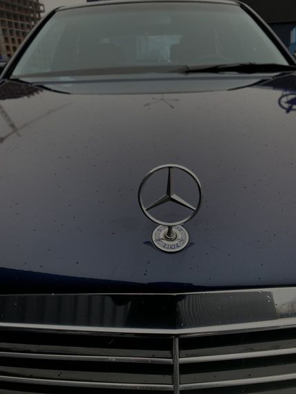 Емблема приціл (з написом) для Mercedes E-сlass W210 1995-2002 рр. | Зображення 2