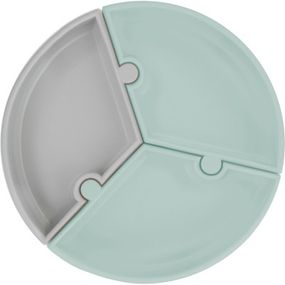 Тарелка детская MinikOiOi Puzzle секционная - River Green / Powder Grey (101050055)