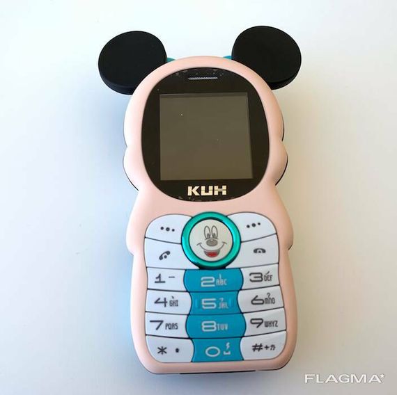 Мини Мобильный Телефон Mickey Mouse (Микки Маус) BLUE (Power Bank встроенный) | Зображення 4