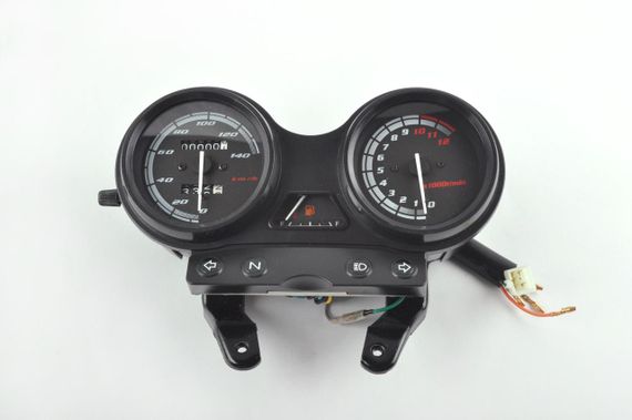 Панель приладів (у складі) Yamaha YBR125 (140 км/год, тахометр, чорна) conMY-127) MANLE