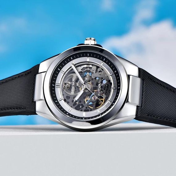 Чоловічий годинник Benyar BY-5207 Black-Silver-White | Зображення 3