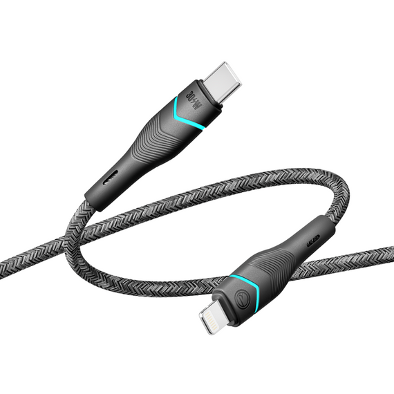 USB Ridea RC-RL15 RGB Light Type-C to Lightning 30W 1.2m | Зображення 5