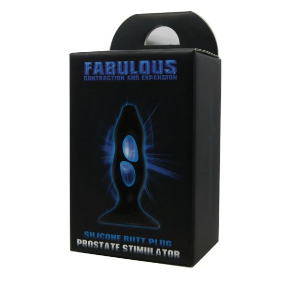 Анальна пробка з отворами Baile Fabulous Silicone Butt Plug чорний Sex Aura | Зображення 4