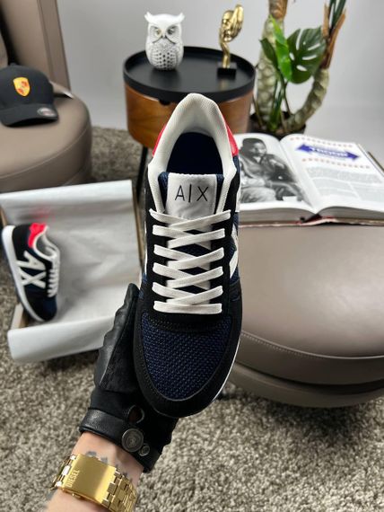 Чоловічі кросівки Armani Exchange Black White Navy весна / літо / осінь A3140 44 27 | Зображення 2