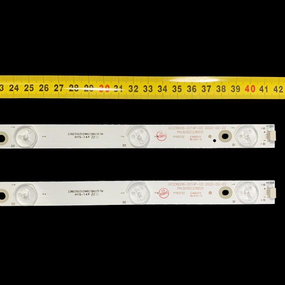 LED підсвітка TV 32" inch 423mm 6-led GC236D06-ZC21FG-03 303GC236031 GC236D06-ZC14F-03 303GC236041 2шт. | Зображення 4