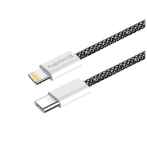 Дата кабель USB-C to Lightning 2.0m (PDF Fast Charging 27W) black ColorWay (CW-CBPDCL068-BK) | Зображення 5