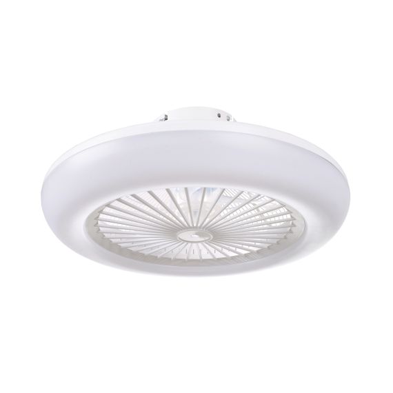 Белая люстра вентилятор WBL-74/36W*2 WH