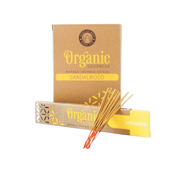 Аромопалички Sandalwood Сандалове дерево 15 г Organic Goodness 8903833427520