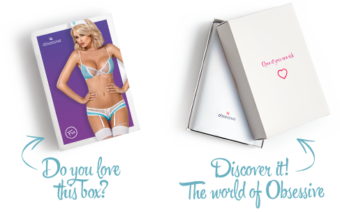 Эротический костюм медсестры Obsessive 834-CST-6 S/M, бело-голубой Sex Aura | Зображення 7