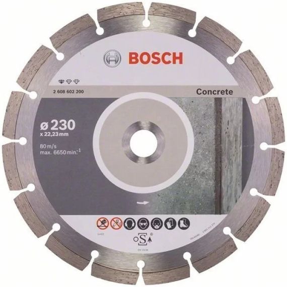 Диск алмазний по бетону 230х22.23 Bosch PF Concrete (2608603243)