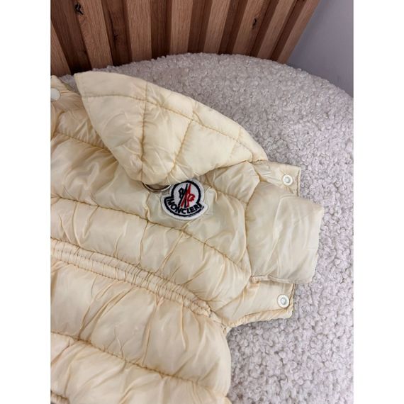 Брендовый зимний комбинезон для собак MONCLER , кремовый | Зображення 1