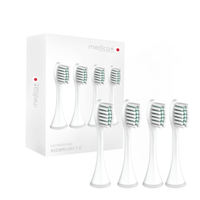 Насадки для звукової зубної щітки (4шт) MEDICA+ KidsBrush 7.0 PINK (Японія)