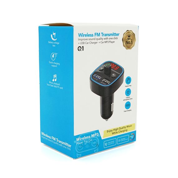 FM модуль Q1, 1.5A, FM, USB, TF, 49.5х41х36 | Зображення 1