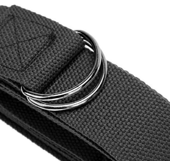 Ремінь для йоги PowerPlay PP_4409 183*3.8 см Чорний (PP_4409_Black) | Зображення 4