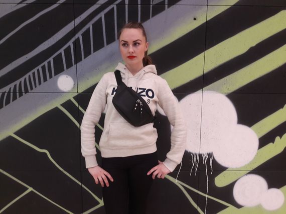 Сумка на пояс бананка Sambag Tirso MTH чорна 31 х 12 х 5 см (80131001) | Зображення 4