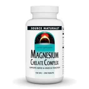 Магний Хелат Source Naturals Magnesium Chelate Complex 100mg - 250 tabs