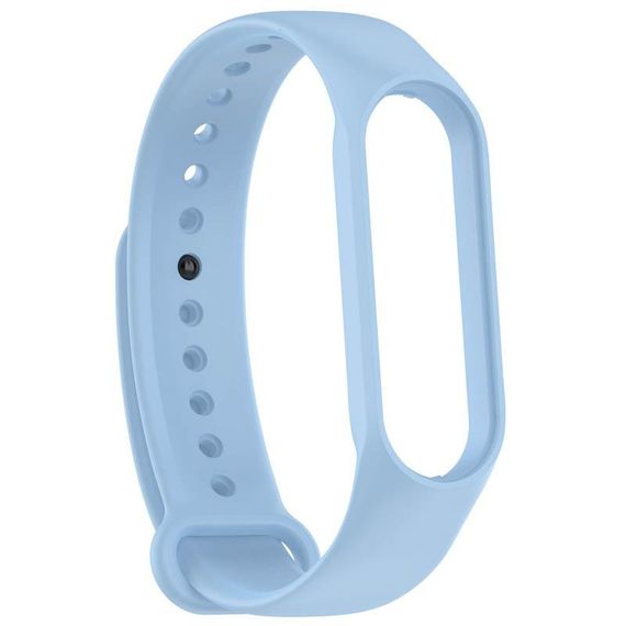 Силиконовый ремешок для Xiaomi Mi Band 7/6/5/4/3 Голубой / Light Blue | Зображення 1
