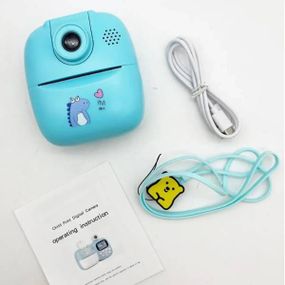 Фотоапарат моментального друку дитячий Print Camera Блакитний