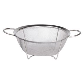 Друшляк з двома ручками 22 см дрібнокомірчаста сітка з нержавіючої сталі HP-19-2-22CM