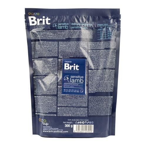 Сухой корм Brit Premium Cat by Nature Sensitive для кошек с чувствительным пищеварением, с ягненком, 300 г | Зображення 2