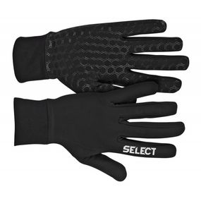 Рукавички ігрові SELECT Players gloves (009) чорний, 6 (2XS)