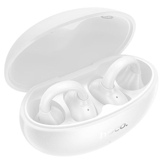 Беспроводные TWS наушники Hoco EA8 Warm clip-on (App) White | Зображення 2