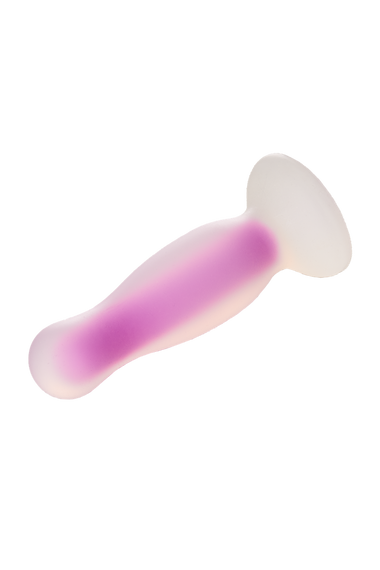 Анальна пробка, що світиться Dream Toys RADIANT SOFT SILICONE GLOW IN THE DARK PLUG MEDIUM PURPLE Sex Aura | Зображення 3