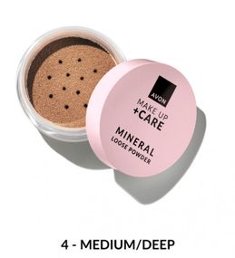 Мінеральна розсипчаста пудра Avon Medium Deep (Середньо-бежева) | Натуральні мінерали | Легке 6 г