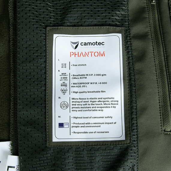 Куртка Phantom SoftShell Олива (7294), XL | Зображення 8