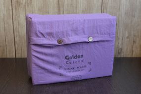 Постельное белье Golden Colors Stonewashed 200 х 220 см Purple (переработанный хлопок)