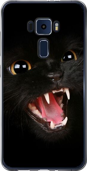 Чехол на Asus Zenfone 3 ZE552KL Чёрная кошка "932u-448-17620"