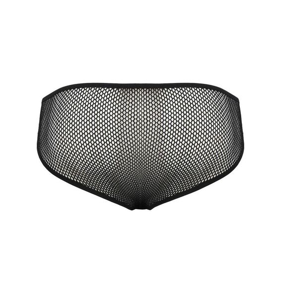 Чоловічі труси зі шнурівкою Passion Slip Richard XXL/XXXL, чорні, екошкіра, сітка | Зображення 5