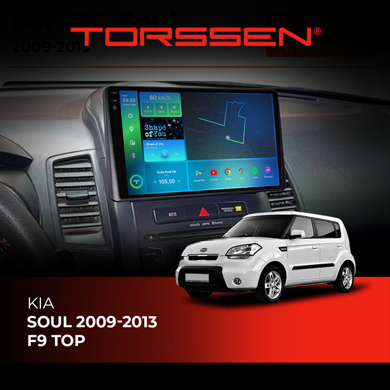 Штатна магнітола Torssen Kia Soul 2009-2013 TOP NF9 Carplay